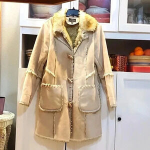 Montana Co Womens Faux Fur Jacket